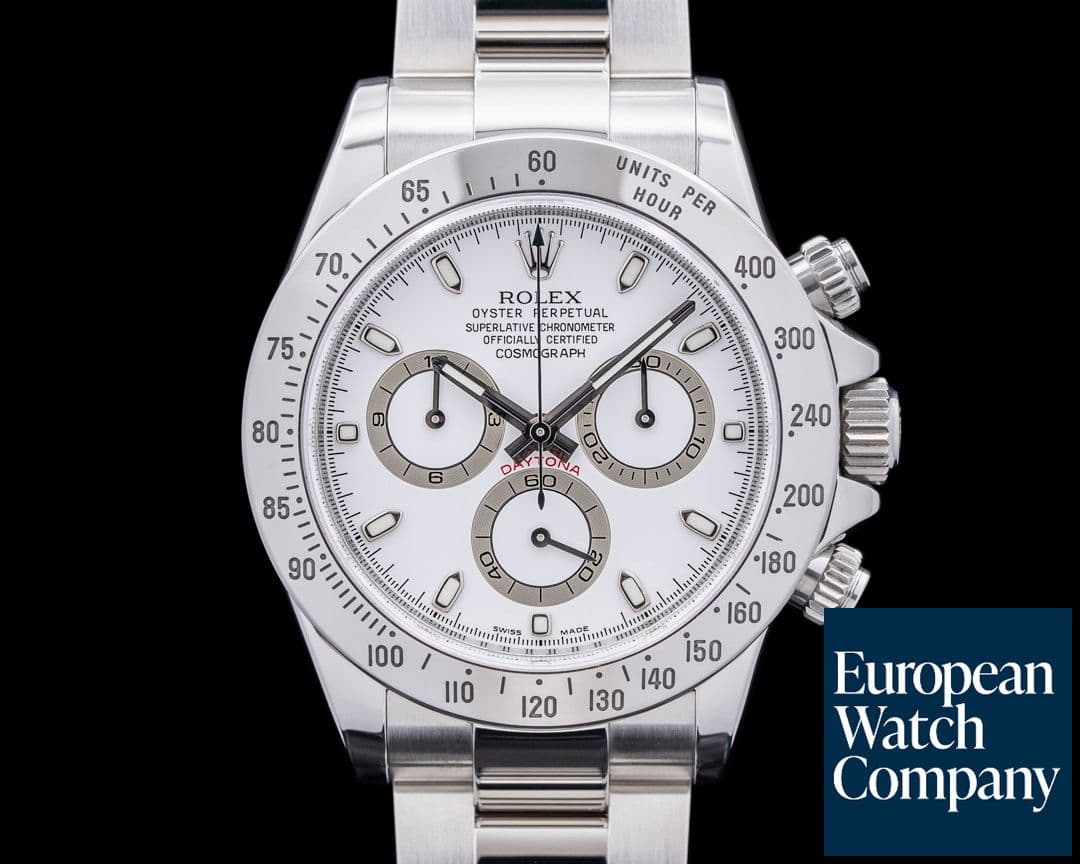 Image of Rolex Daytona 116520 White Dial SS "APH" Dial