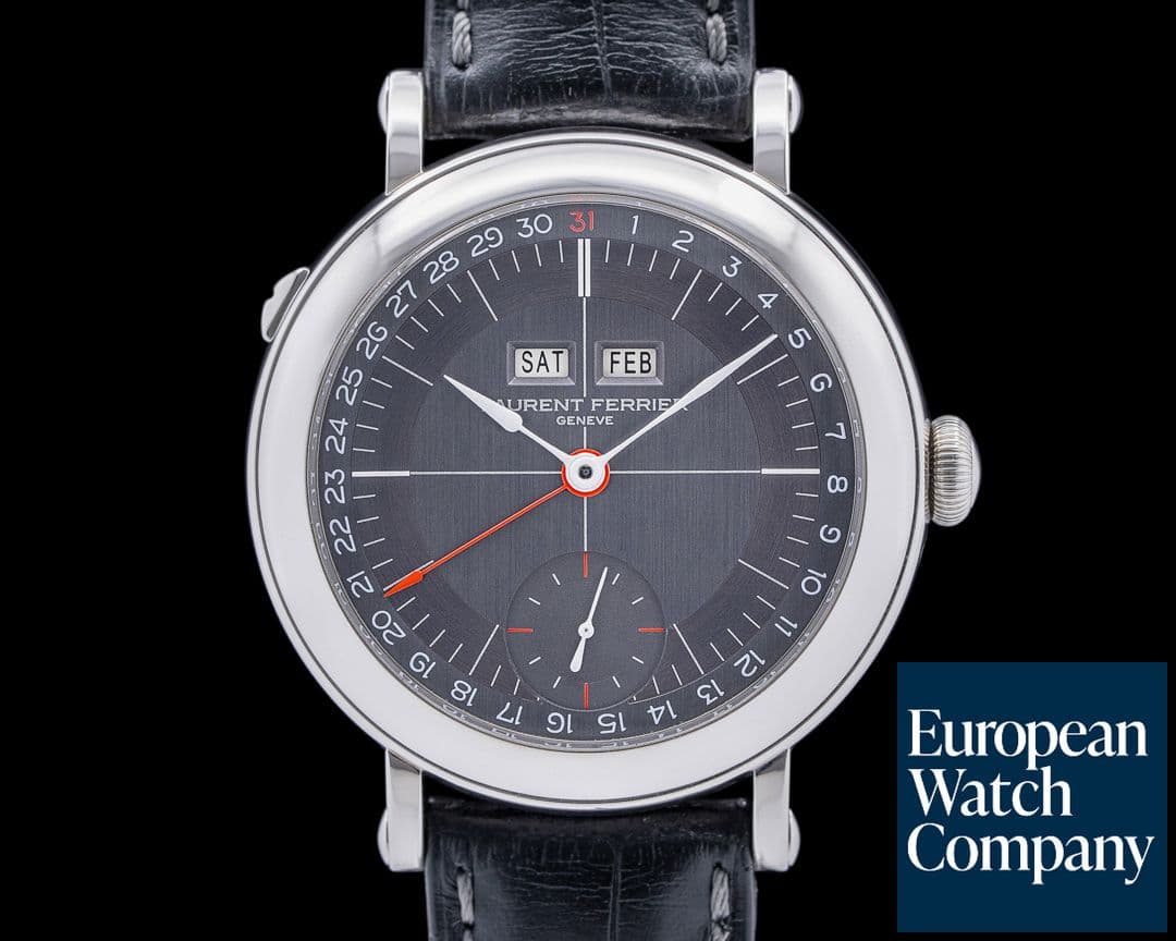 Image of Laurent Ferrier Annual Calendar Montre Ecole SS Grey Dial