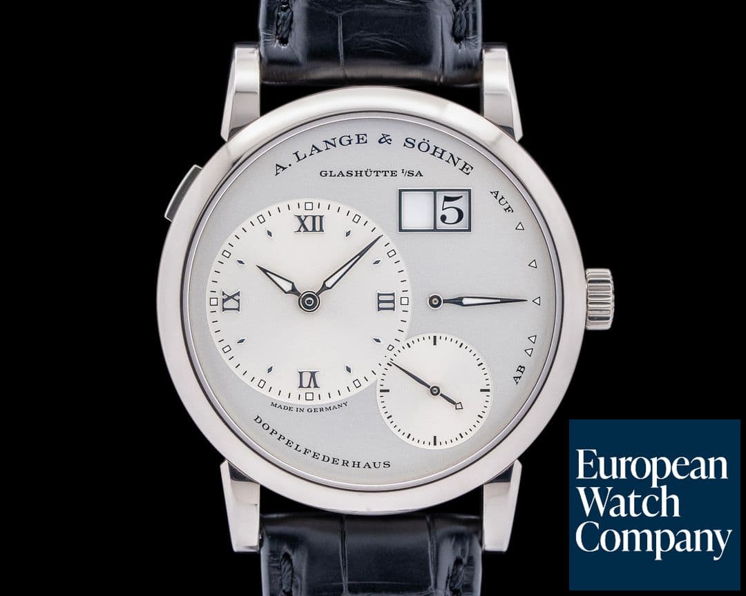 Image of A. Lange and Sohne Lange 1 18K White Gold Silver Dial