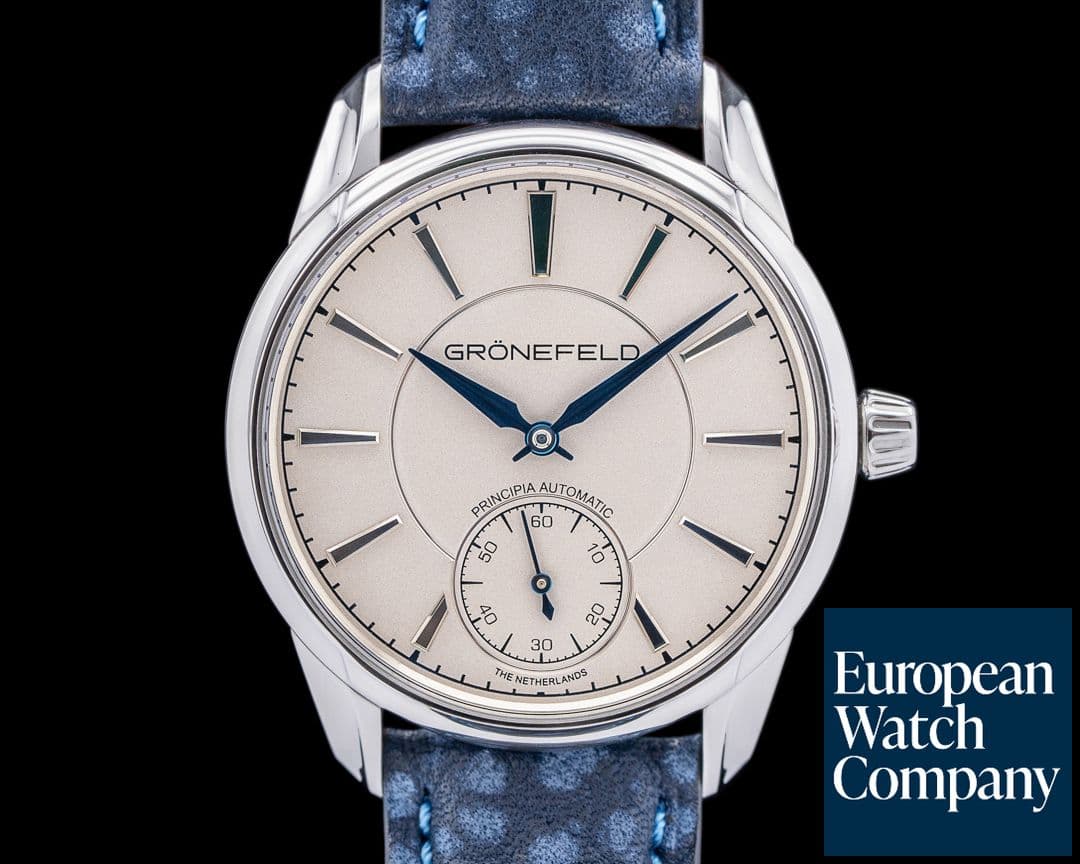 Image of Gronefeld 1941 Principia Automatic Steel Rhodium Dial