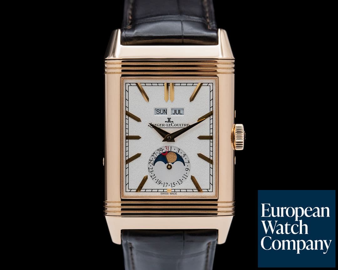 Image of Jaeger LeCoultre Reverso Tribute Calendar 18K Rose Gold