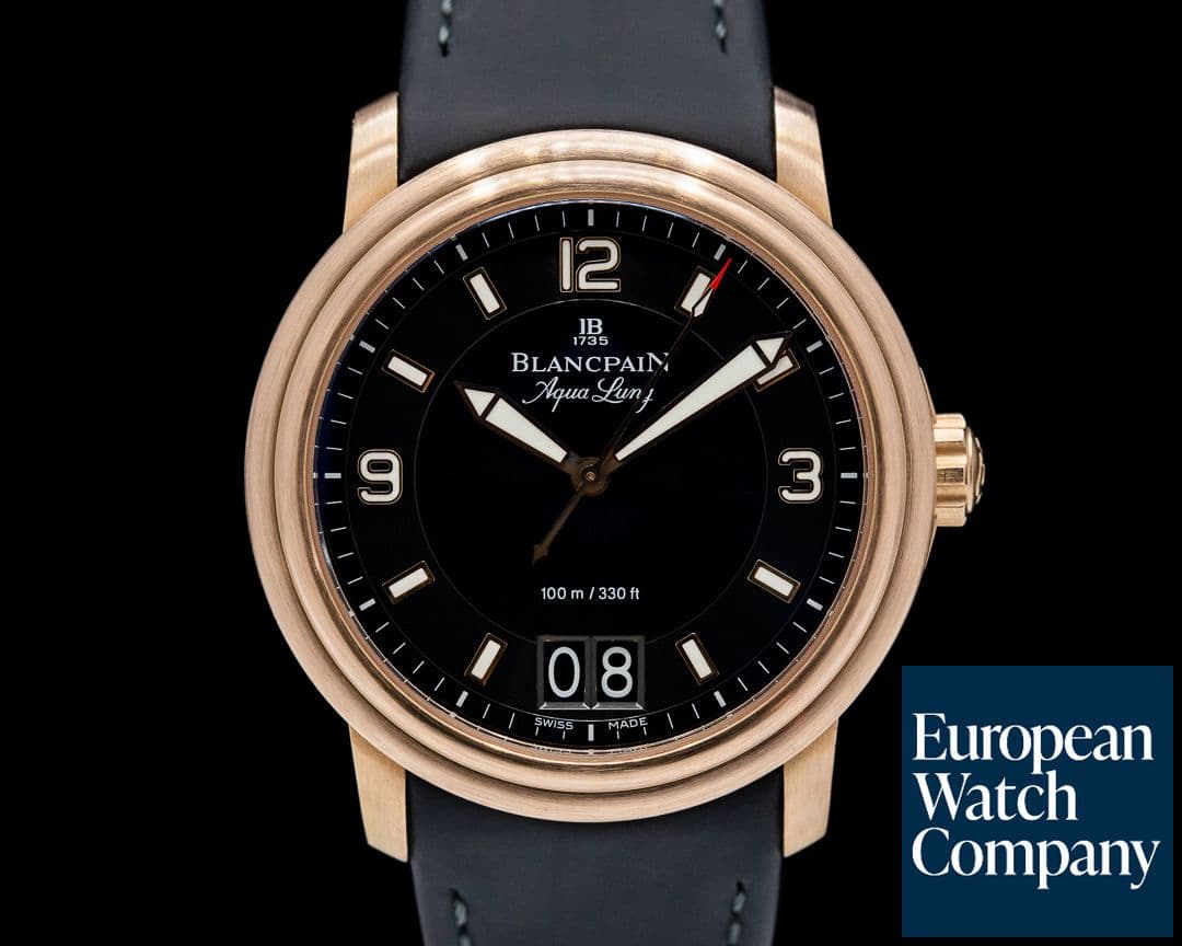 Image of Blancpain Aqualung Big Date 18K RG Deployant