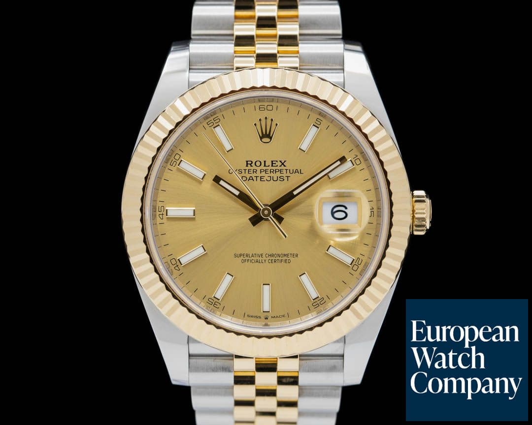 Image of Rolex Datejust II Champagne Stick Dial 18K / SS