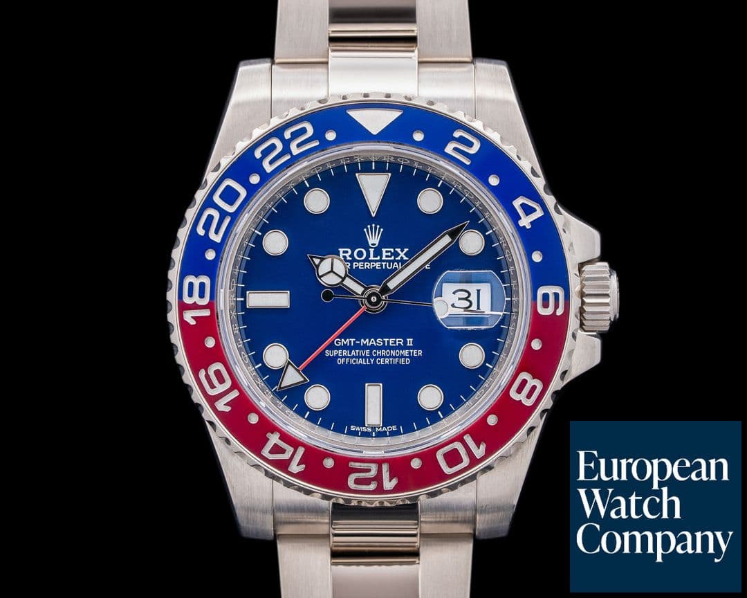 Image of Rolex GMT Master II 116719 Ceramic "Pepsi" 18K WG / Blue Dial