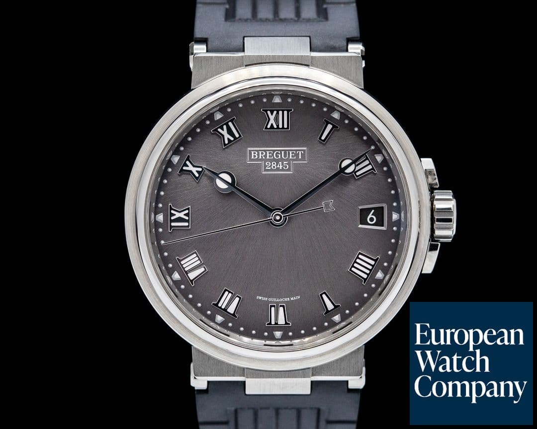 Image of Breguet Marine Automatic 5517 Titanium / Rubber Strap