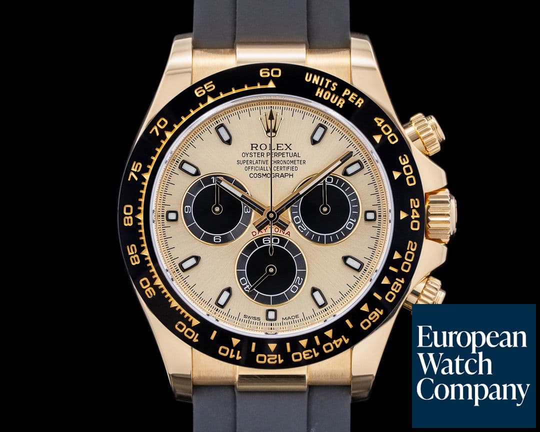 Image of Rolex Daytona 116518LN Gold Dial 18K Yellow Gold / Rubber