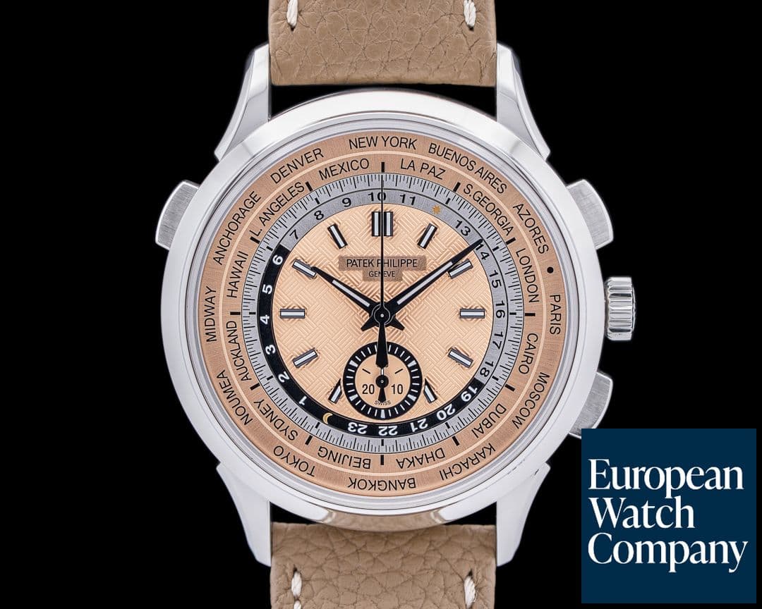 Image of Patek Philippe World Time 5935A Chronograph SS Salmon Dial