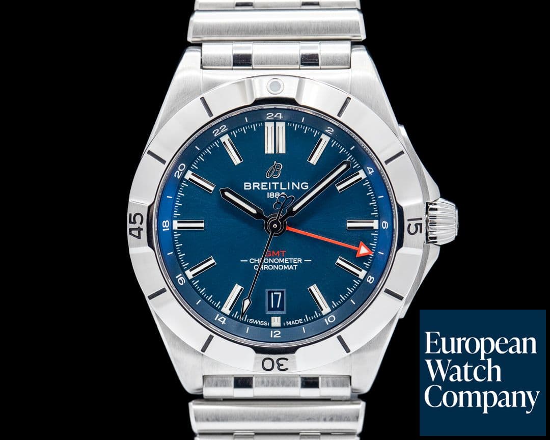 Image of Breitling Chronomat Automatic GMT 40MM SS Blue Dial