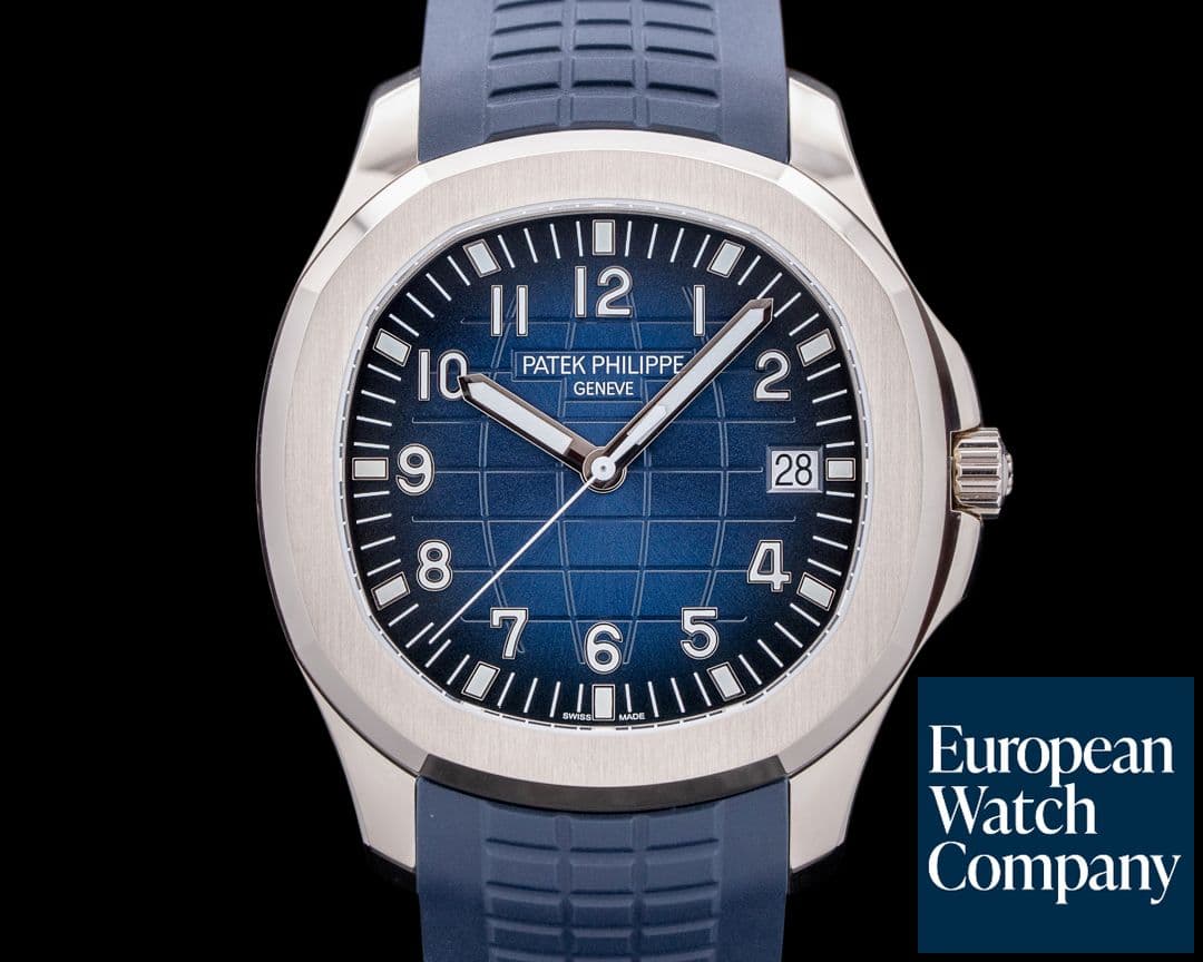 Image of Patek Philippe Aquanaut 5168G 18K White Gold / Blue Dial UNWORN