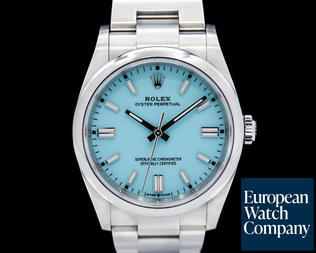 Image of Rolex Oyster Perpetual 126000 36MM SS TURQUOISE BLUE 2024
