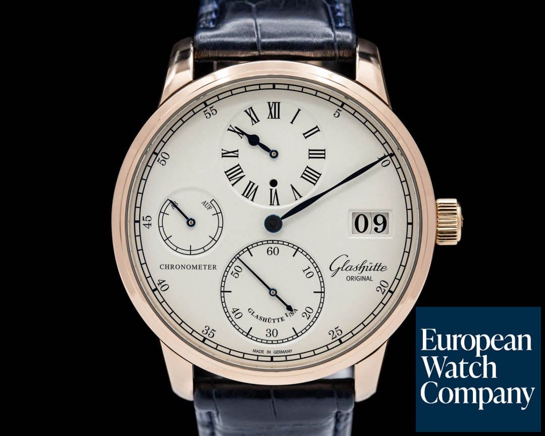 Image of Glashutte Original Senator Chronometer Regulator 18K Rose Gold