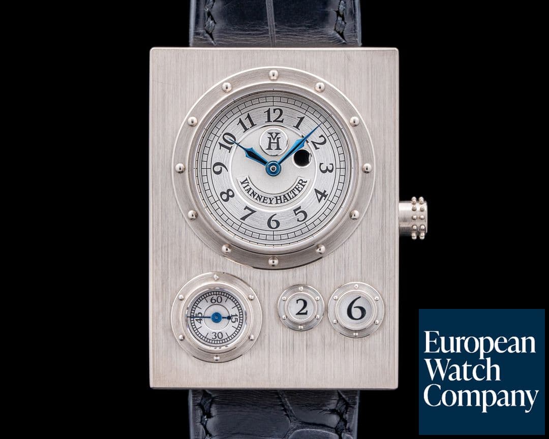 Image of Vianney Halter Trio Grande Date 18k White Gold RARE LIMITED PRODUCTION