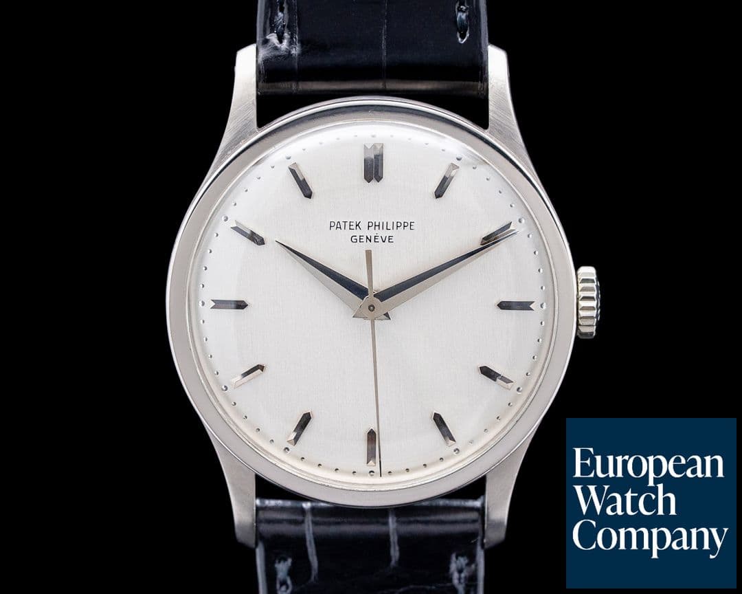 Image of Patek Philippe 570G Calatrava 18K White Gold Silver Dial Circa 1962