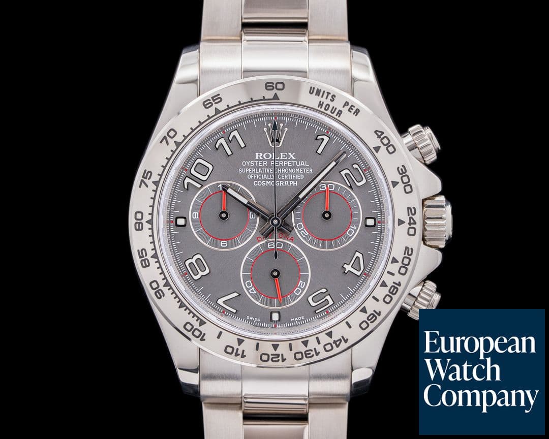 Image of Rolex Daytona 116509 Slate Arabic Racing Dial 18K White Gold