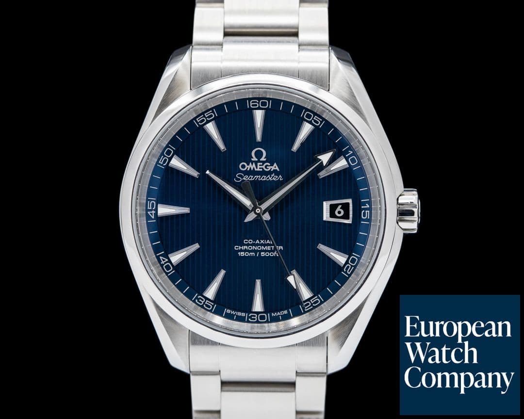 Image of Omega Aqua Terra Co-Axial Date Blue Dial SS