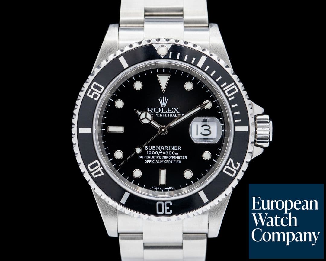 Image of Rolex Submariner SS Black Dial FULL SET