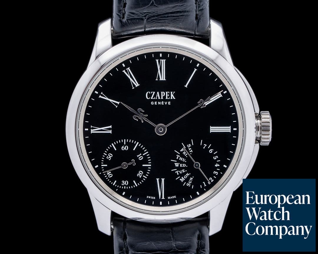 Image of Czapek & Cie Quai des Bergues Black Enamel SS LIMITED