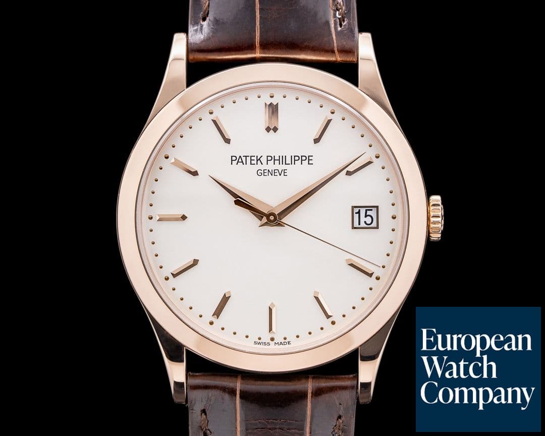 Image of Patek Philippe Calatrava 5296R 18K Rose Gold Silver Dial