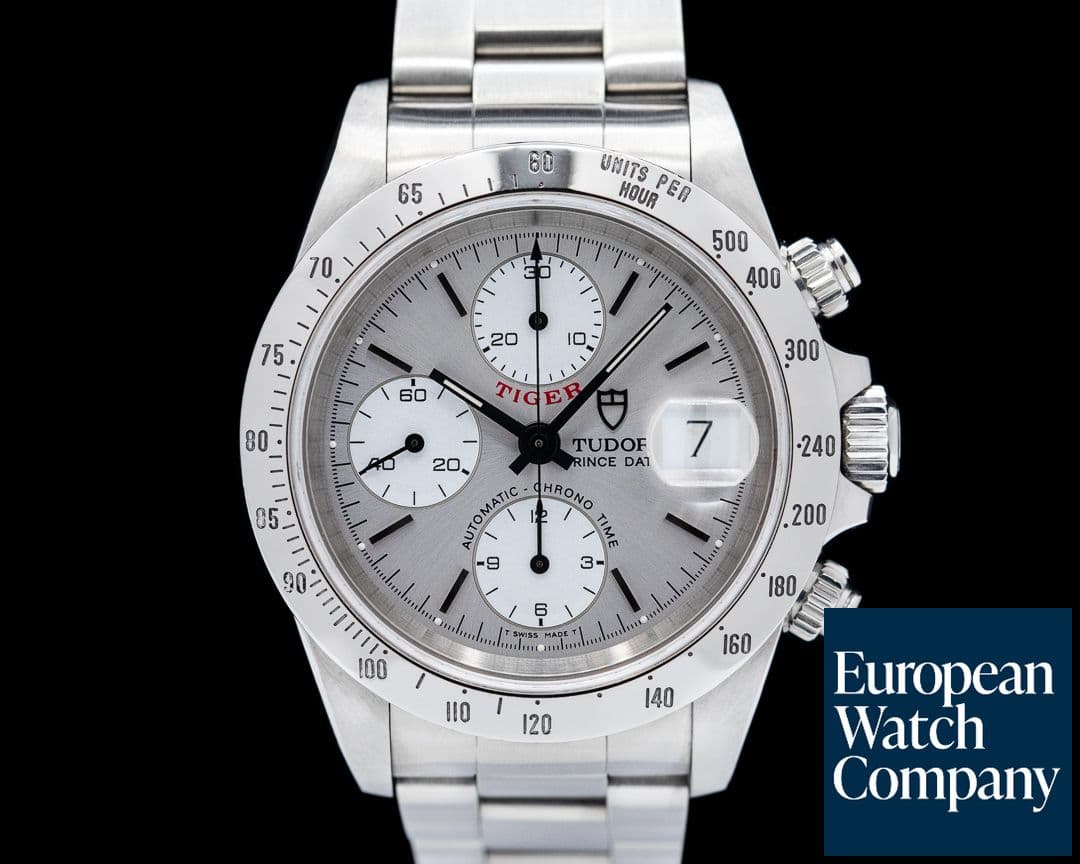 Image of Tudor Tiger Chronograph "Rolex Crown Club" SS/SS Silver Dial