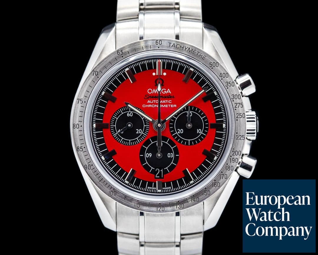 Image of Omega Speedmaster Michael Schumacher "The Legend" Red Dial