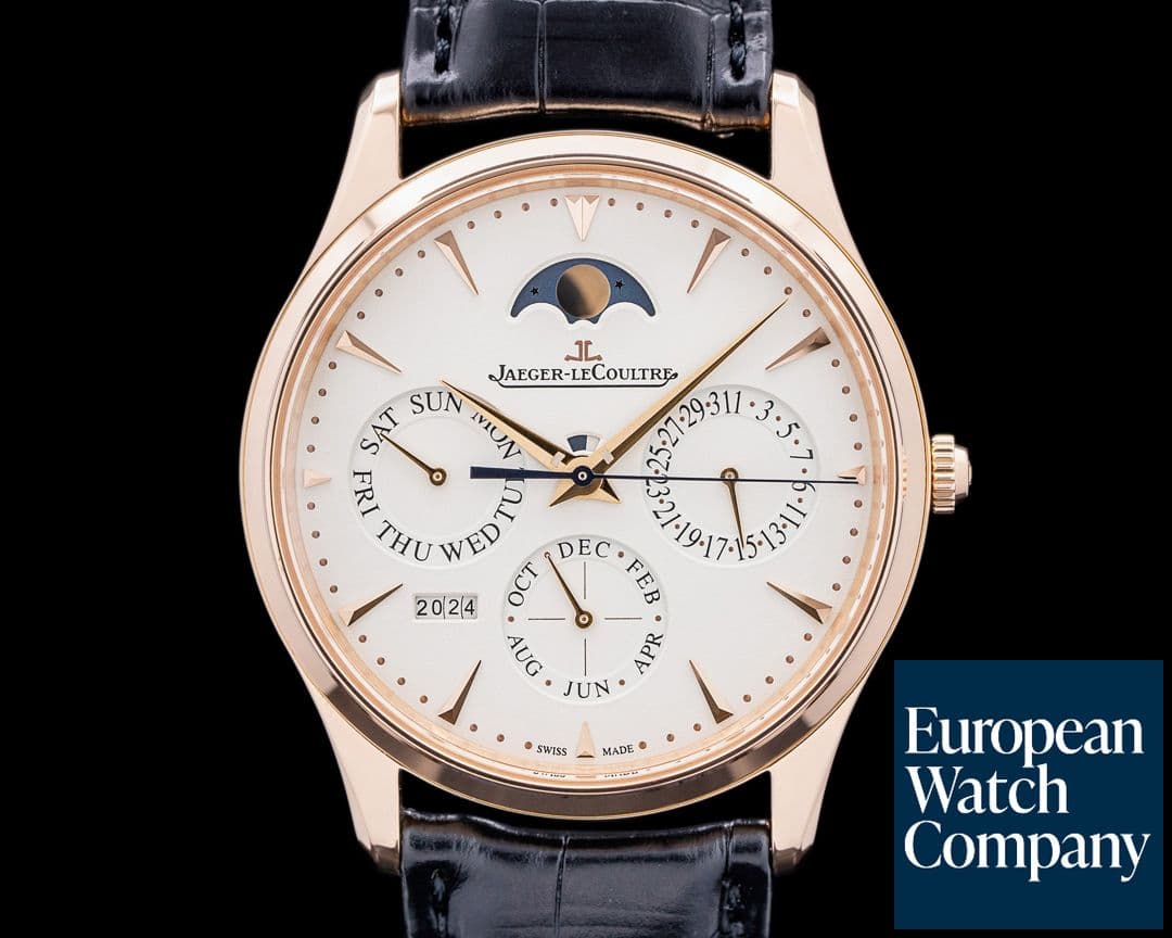 Image of Jaeger LeCoultre Master Ultra Thin Perpetual Calendar Rose Gold / Cream Dial UNWORN