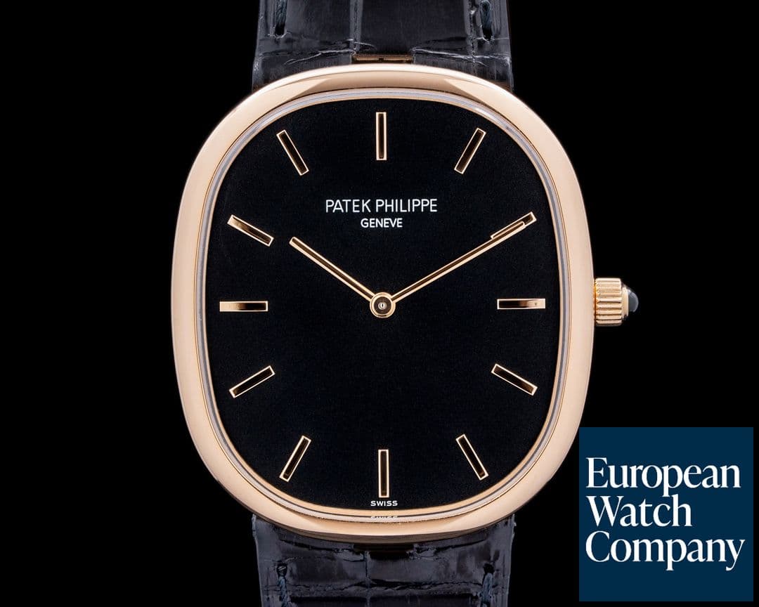 Image of Patek Philippe Golden Ellipse 5738R Rose Gold Black Dial