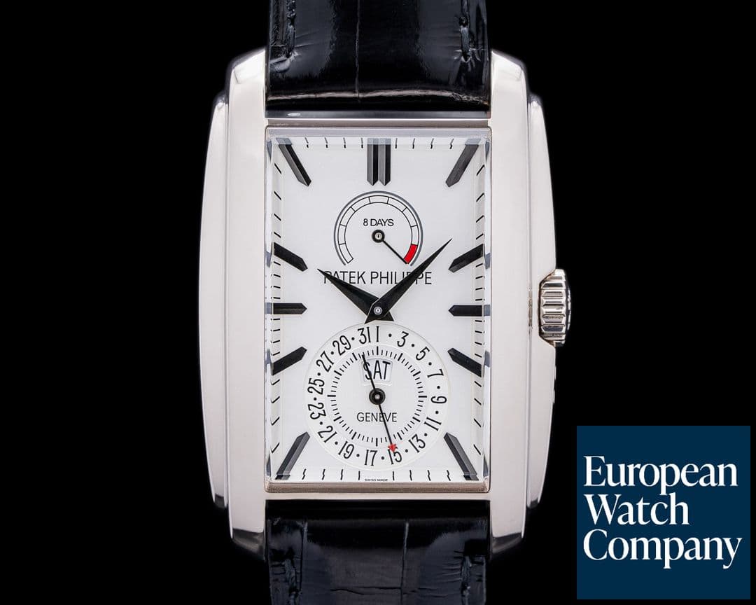 Image of Patek Philippe Gondolo 8 Day Manual Wind White Dial 18K White Gold