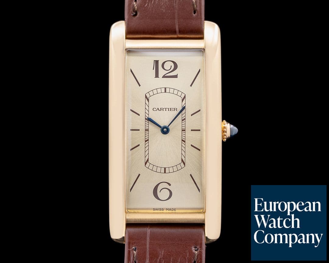 Image of Cartier Tank Cintree WGTA0026 Yellow Gold / Champagne Dial UNWORN 2024
