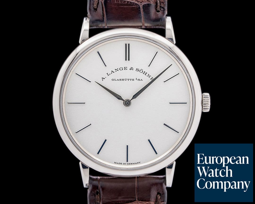 Image of A. Lange and Sohne Saxonia Thin Manual Wind 201.027 18K White Gold