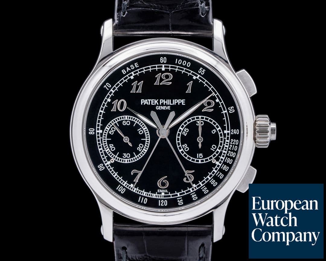 Image of Patek Philippe Split Second 5370 Platinum Black Enamel Dial