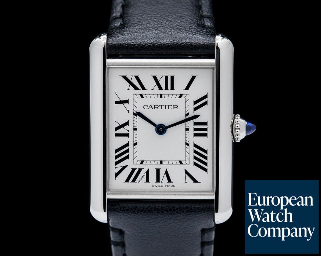 Image of Cartier Tank Must SolarBeat Large SS White Roman Dial RARE