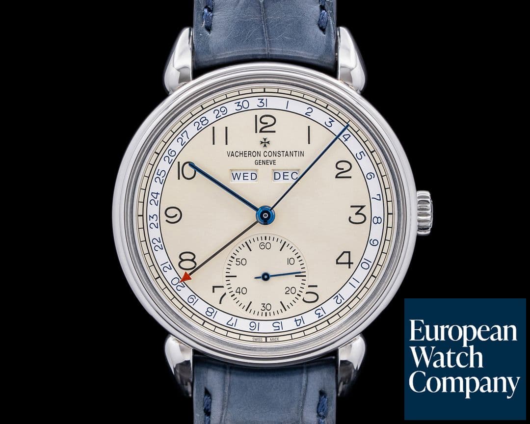 Image of Vacheron Constantin Les Historiques 1942 Triple Calendar SS BLUE
