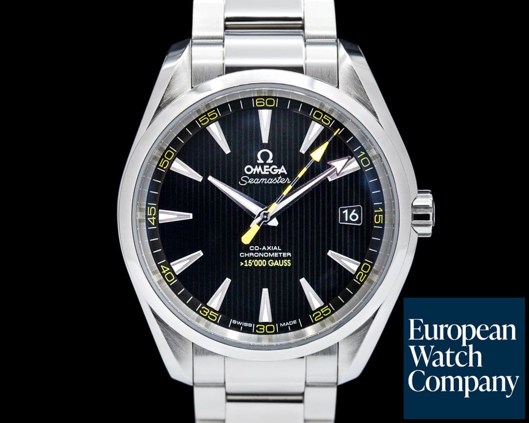 Image of Omega Aqua Terra 150M Co-Axial Date Black Dial SS