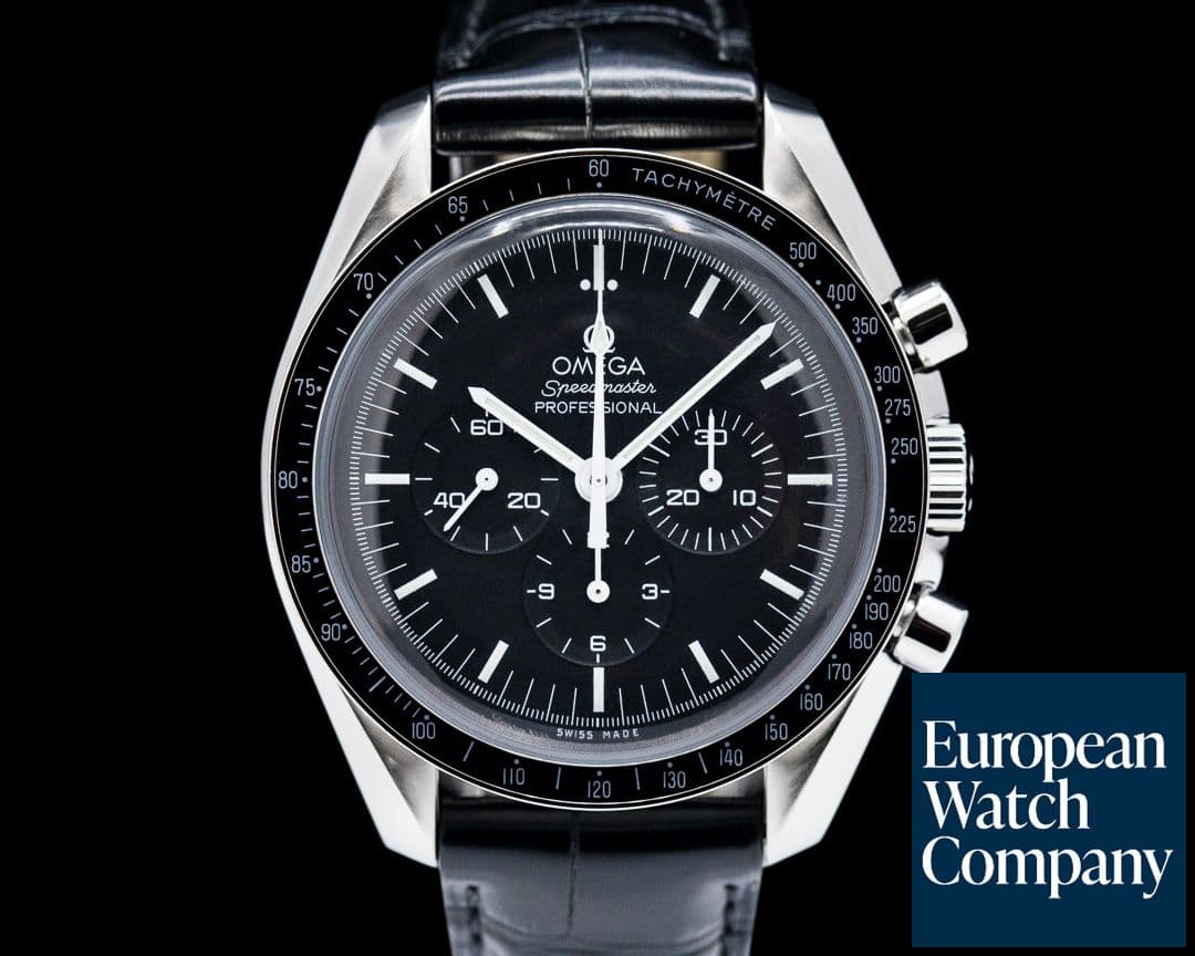 Image of Omega Speedmaster Professional Black Dial SS Hesalite
