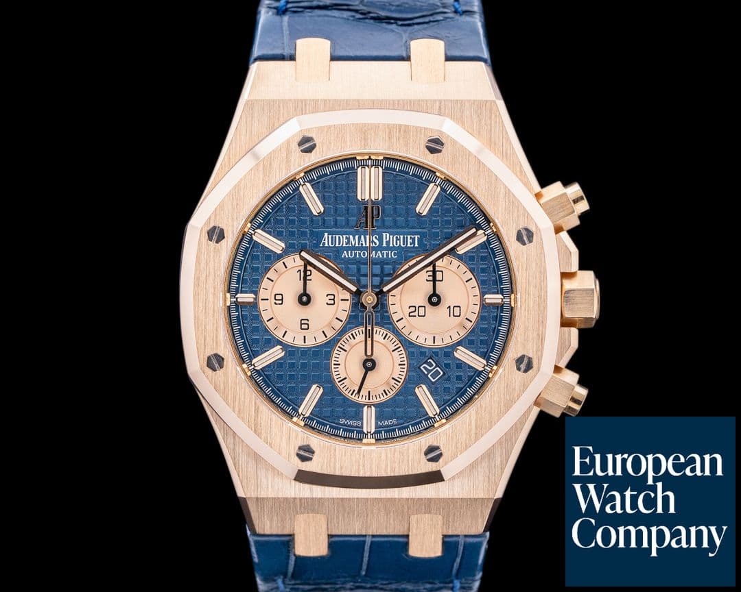 Image of Audemars Piguet Royal Oak Chronograph 26331OR Blue Dial RG 41MM