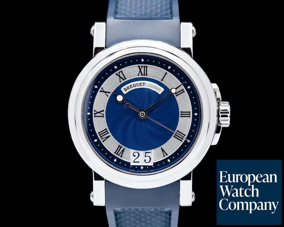 Image of Breguet Marine Big Date Blue Dial SS / Rubber