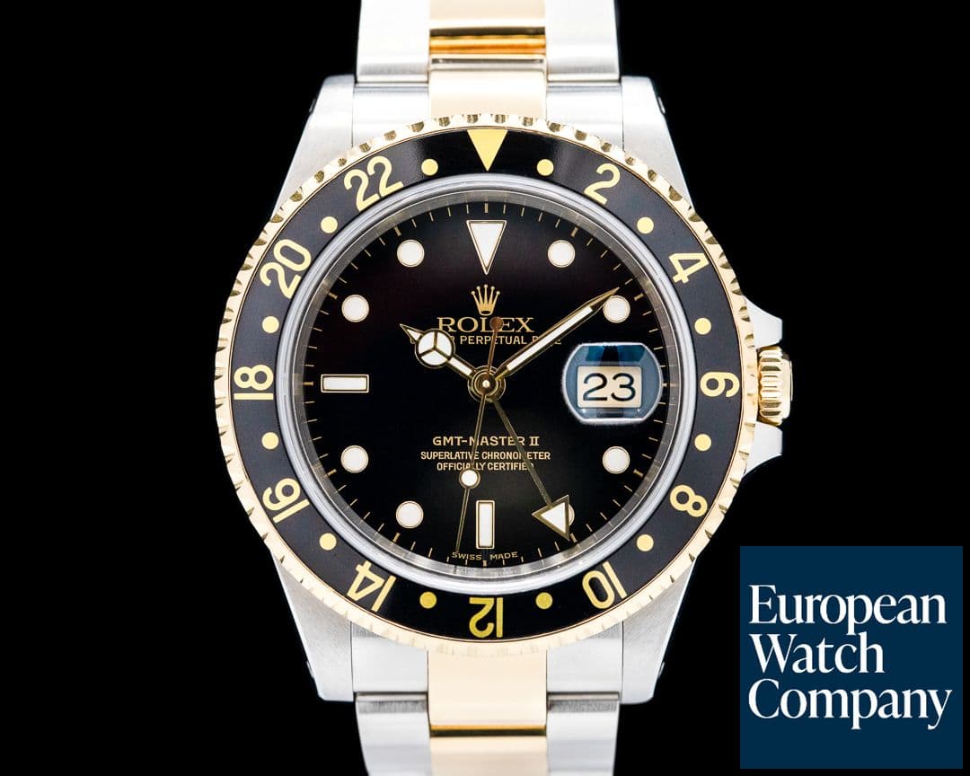 Image of Rolex GMT Master II 18K / SS Box & Papers SHARP