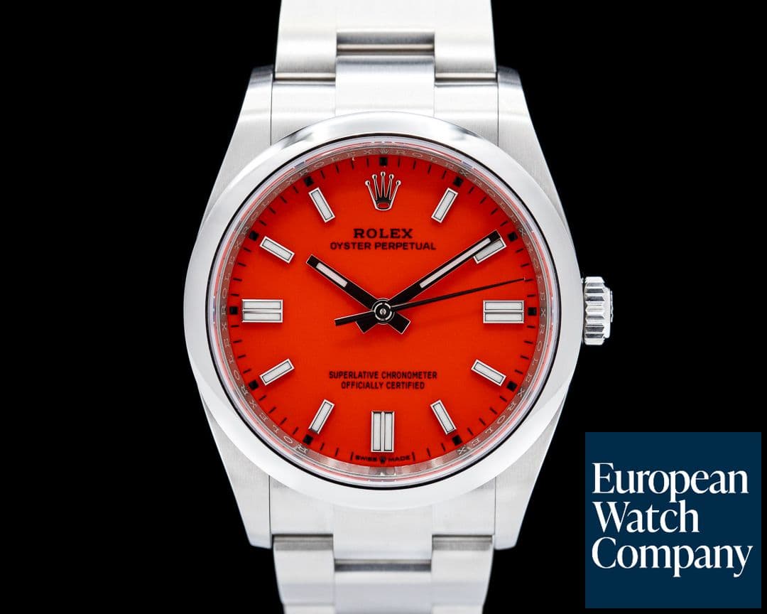 Image of Rolex Oyster Perpetual 126000 36MM SS Coral Red