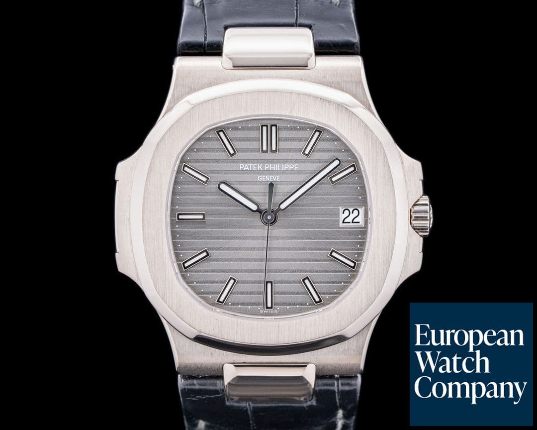 Image of Patek Philippe Nautilus Jumbo 5711G Grey Dial 18K White Gold