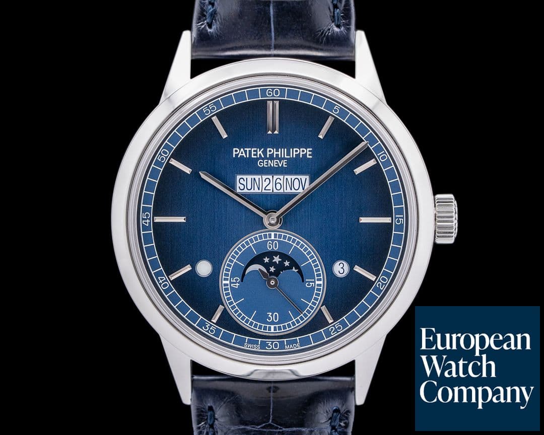 Image of Patek Philippe 5236P In Line Perpetual Calendar Platinum Blue Dial 2022 UNWORN