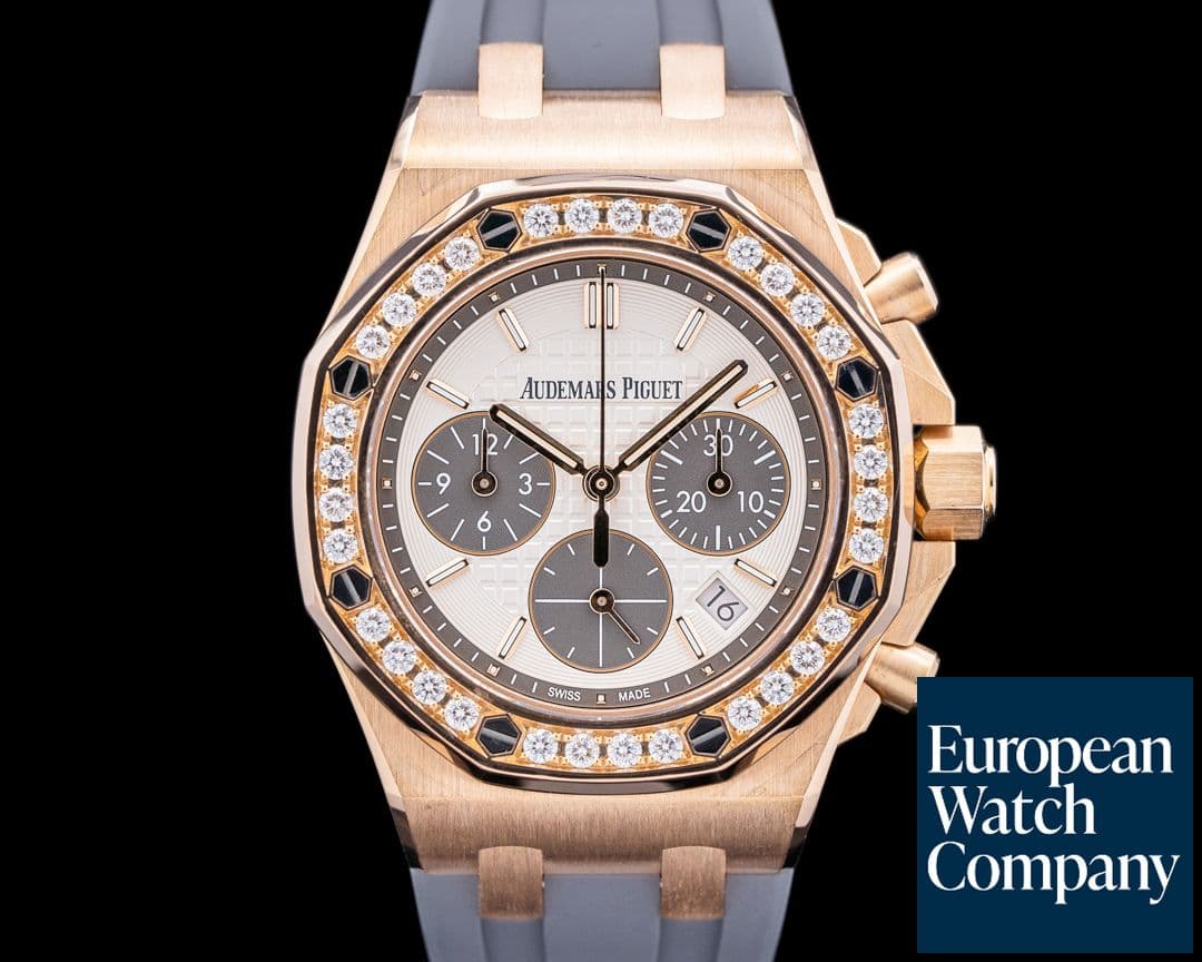 Image of Audemars Piguet Royal Oak Offshore Chronograph Diamond Bezel 18K Rose Gold