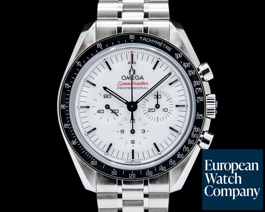 Image of Omega Speedmaster Professional Sapphire Sandwich White Dial NEW MODEL 2024