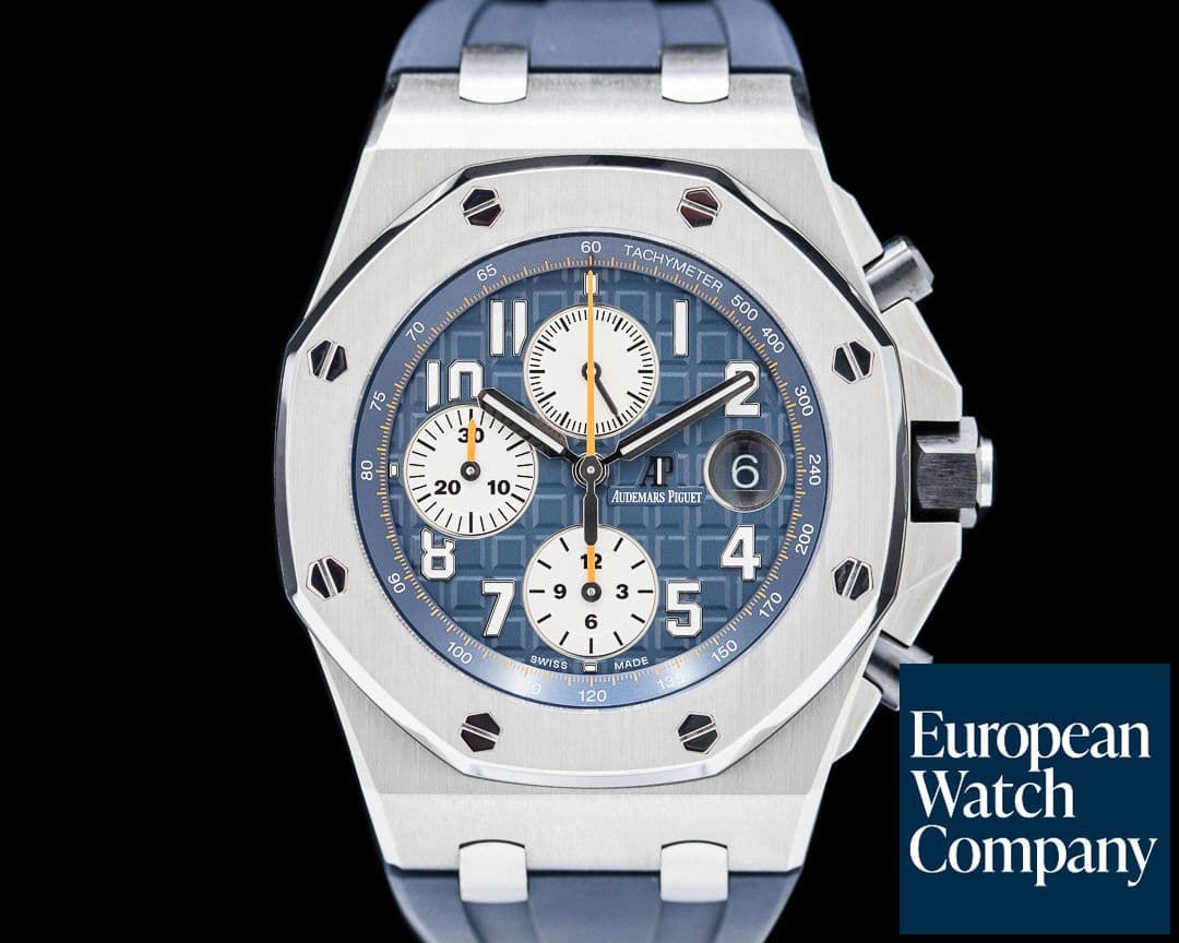 Image of Audemars Piguet Royal Oak Offshore Chronograph Blue Dial SS / Rubber