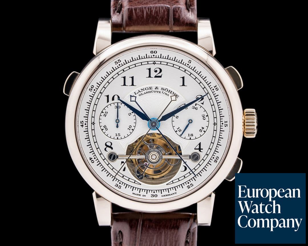 Image of A. Lange and Sohne Tourbograph "Pour Le Merite" "F.A. Lange Homage 165th Anniversary" HONEY