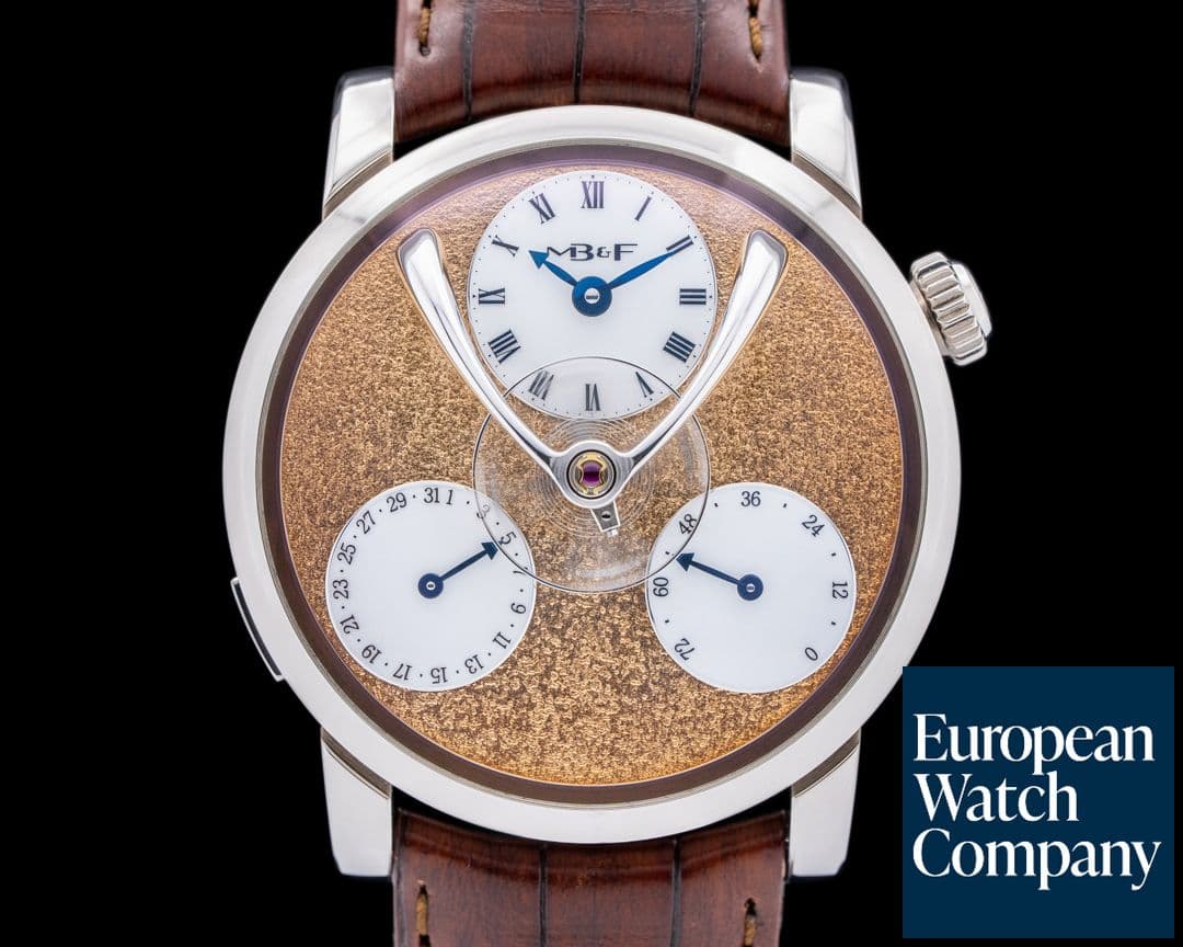 Image of MB&F Legacy Machine SPLIT ESCAPEMENT White Gold / Yellow Frost