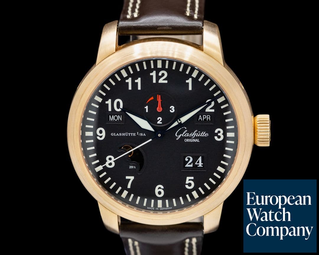 Image of Glashutte Original Senator Navigator Perpetual Calendar 18K Rose Gold