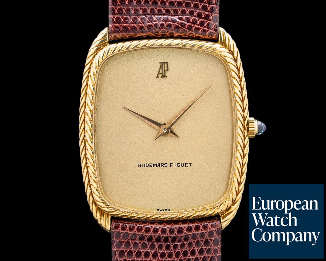 Image of Audemars Piguet Vintage Ellipse 18K YG "Braided" Finish