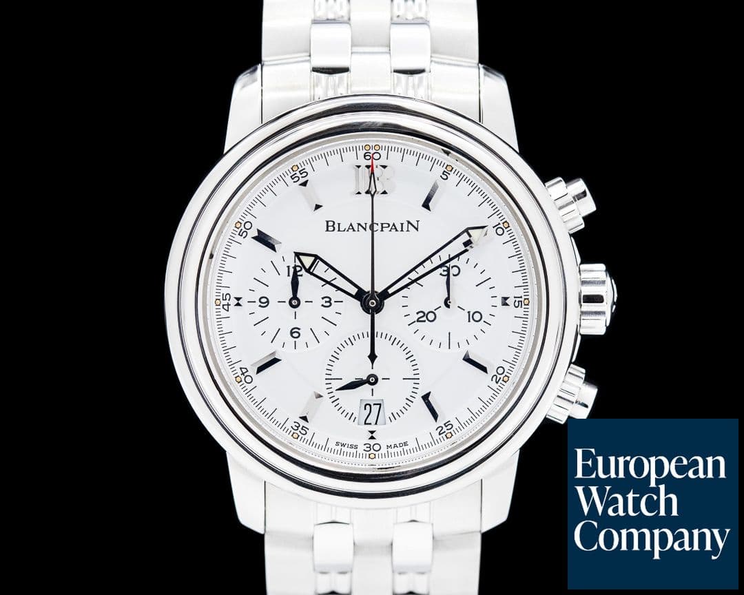 Image of Blancpain Leman Chronograph SS White Dial