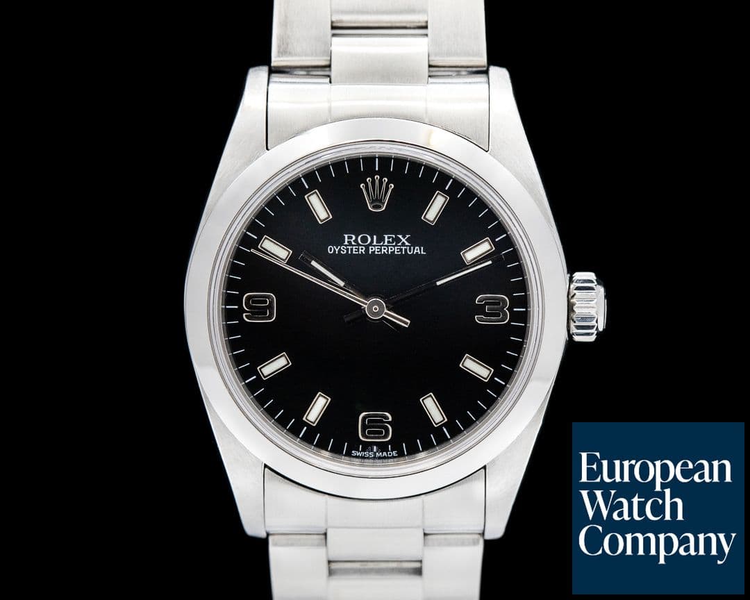 Image of Rolex Oyster Perpetual Ladies No Date Black Dial SS