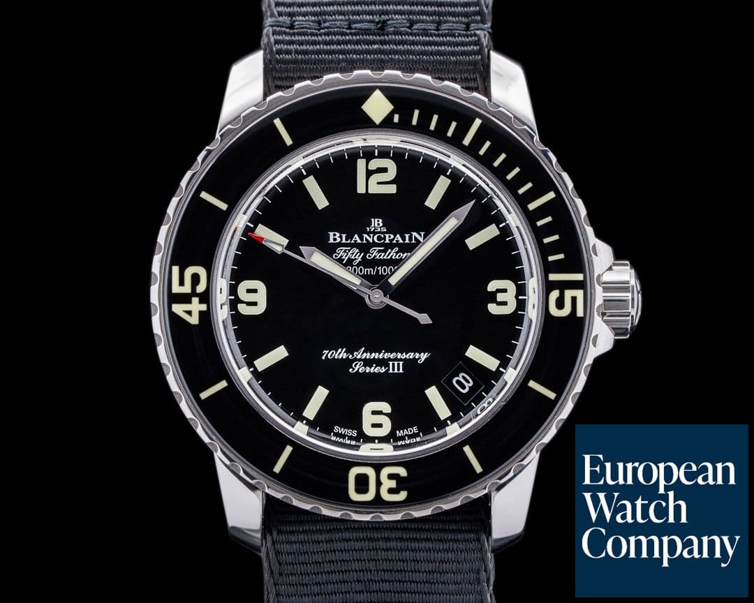 Image of Blancpain Fifty Fathoms 70th Anniversary Series III SS LIMITED 42mm UNWORN